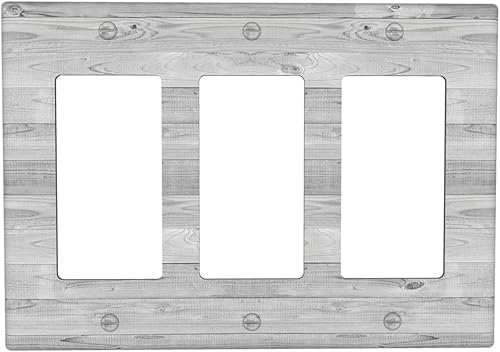 Miniatura 151 de Cubiertas Decorativas para Interruptor de Luz de Palanca Triple Retro Rojo Pulpo Monstruo Ola Marina Azul de 3 Segmentos Cubiertas de Placa de Pared