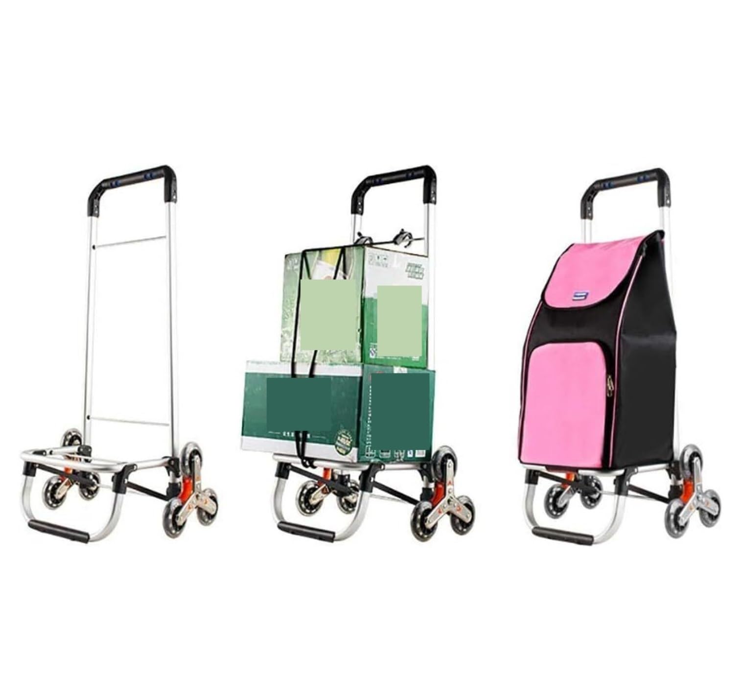 Einkaufstrolley Trolley Einkaufswagen, Einkaufswagen Für Lebensmittel, Wäscherei, Werkzeugwagen, Riemenscheibe, Abnehmbare Canvas-Tasche, Tragbarer, Zusammenklappbarer Einkaufswagen Einkaufstasche mit