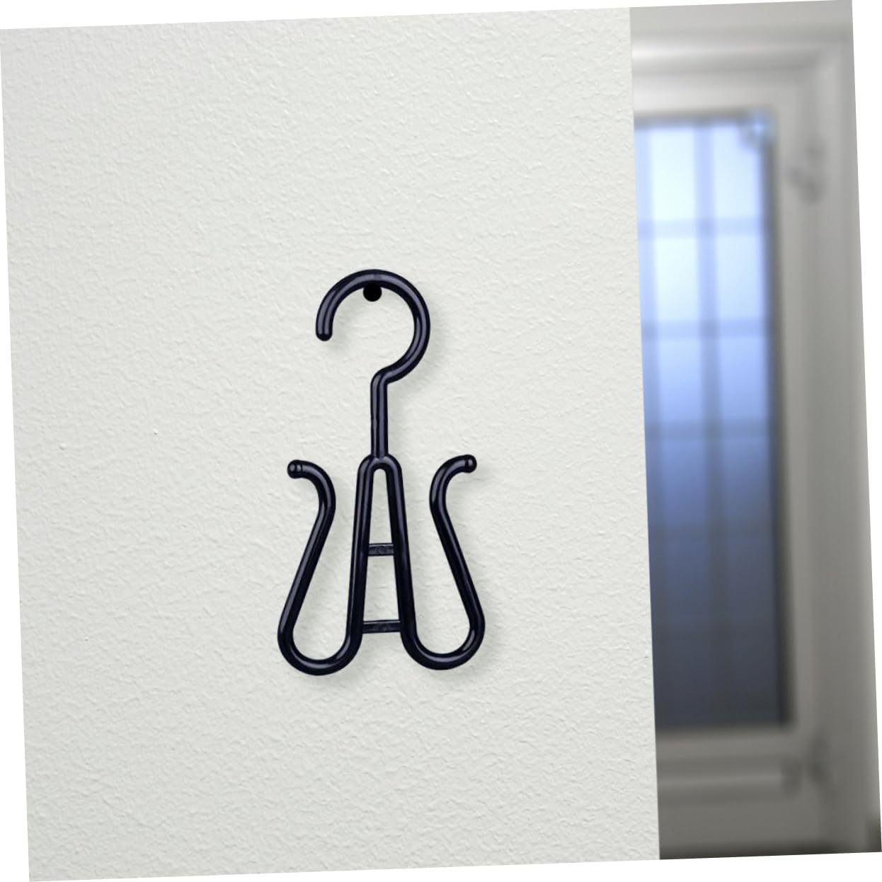 Black Plastic Shoe Hanging Hooks 10 Pack for Slippers and Sandals