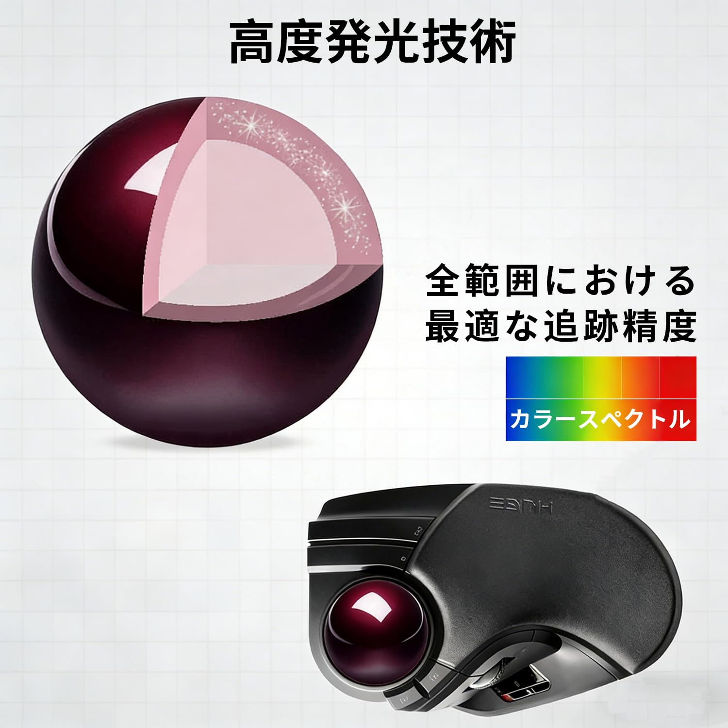 Amazon | 【NIUQCTIAN】For ELECOM HUGE 52 mm 交換用 トラックボール 