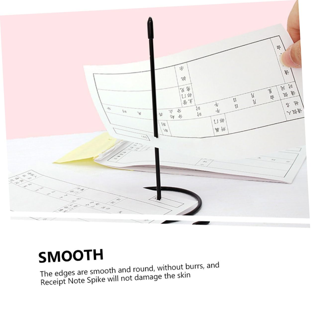 GRIRIW Office Check Holder Desk Got Receipt Holder Metal Receipt Storage Memo Spike for Hotel