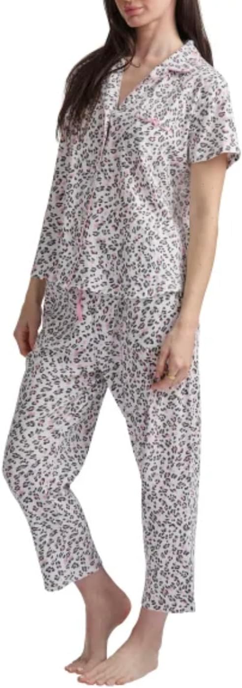 Karen Neuburger Women's Notch Collar 2-Piece Slim Leg Pajama Set - Image 2
