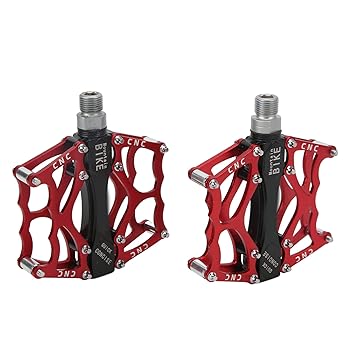 Mountain Bike Pedals, High Speed Bearing Bike Flat Pedals Durable Non Slip Aluminum Alloy Lightweight for Road Mountain Bike