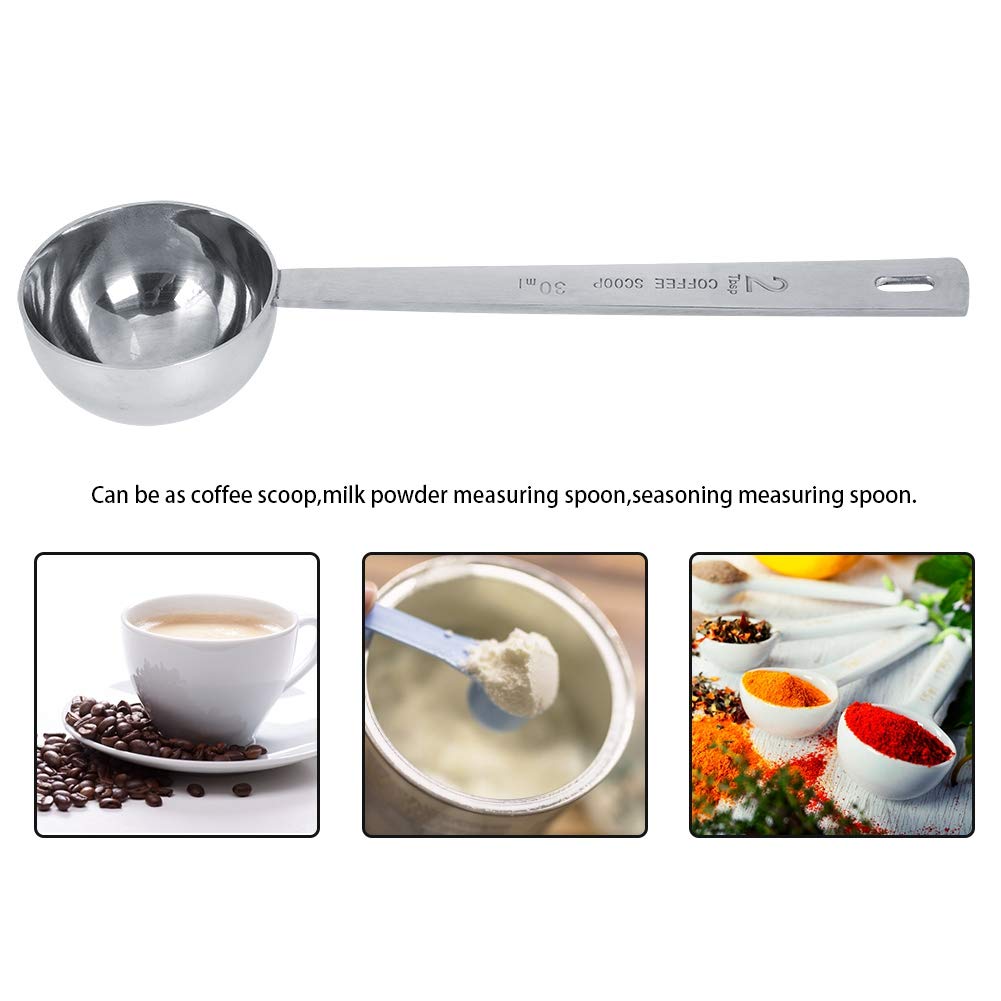 Roestvrijstalen maatschep voor koffie Barista & Co Scoop Spoon Steel