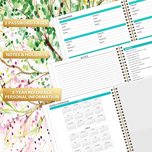 2023-2024 Monthly Planner/Calendar - Monthly Planner 2023-2024, 18 Monthly Planner From July 2023 - December 2024, 9" X 11", Planner With Flexible Cover, Double-Side Pocket, Monthly Tabs #TOP5