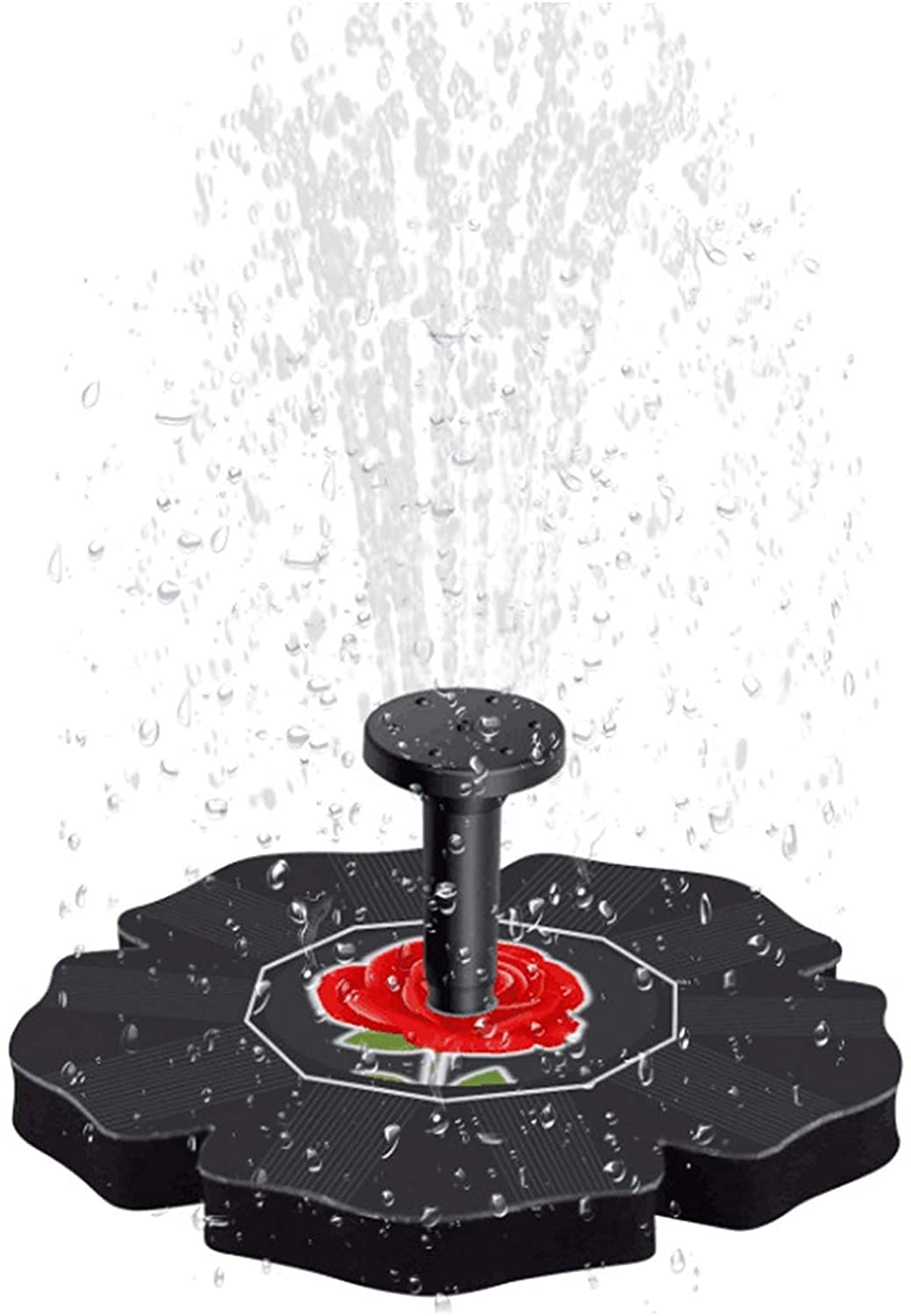 ZJDYDY Fuentes solares para estanques Fuente de Agua Solar para baño de pájaros, Bombas de Agua de Fuente Solar Sumergible Independiente para Estanque pequeño, pecera, Patio, decoración de jardín