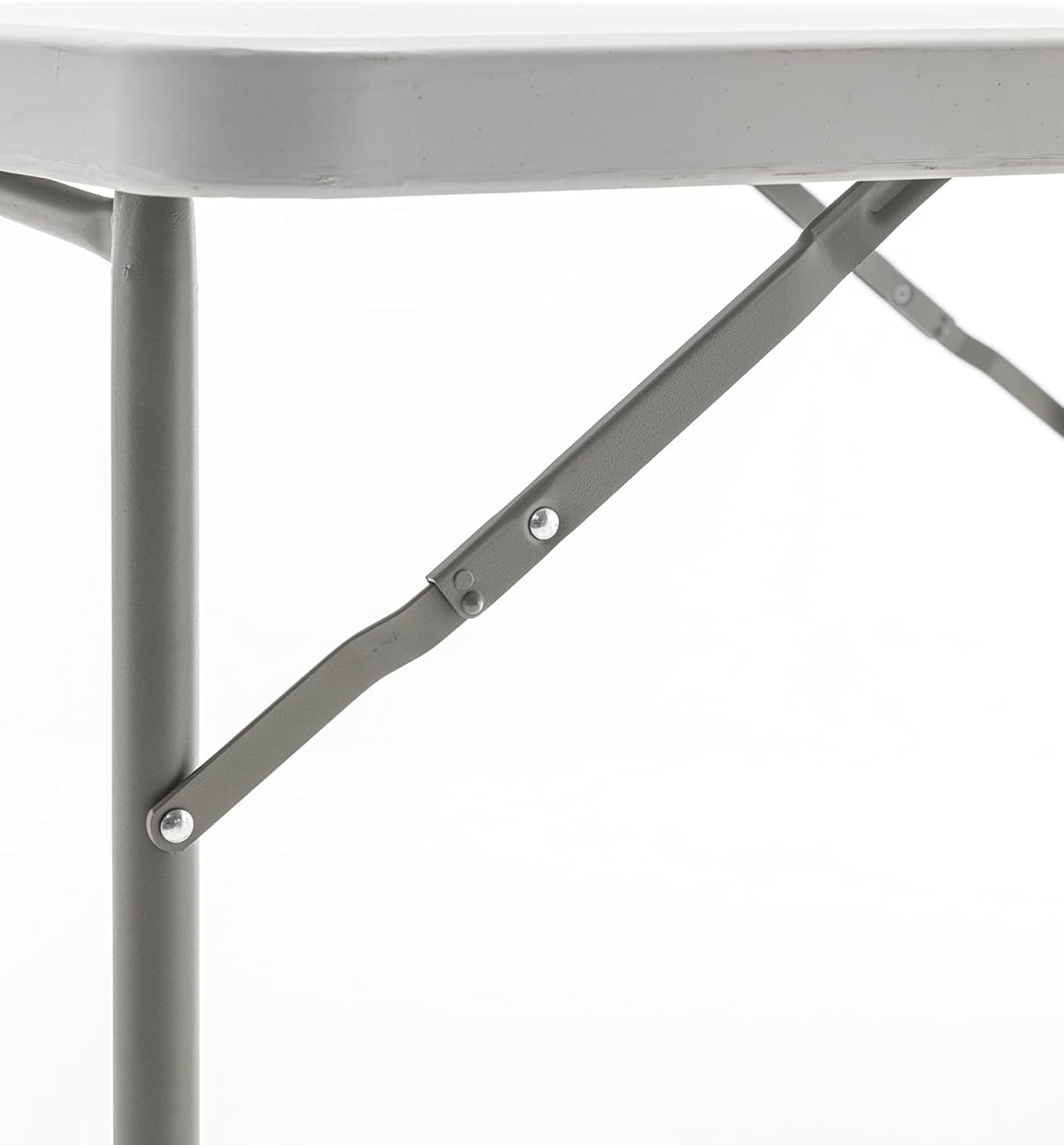 BTEXPERT 34" Square White Granite Plastic Folding Table Portable for Card Board Games Nights Gatherings Party Home Indoor Outdoor Lightweight