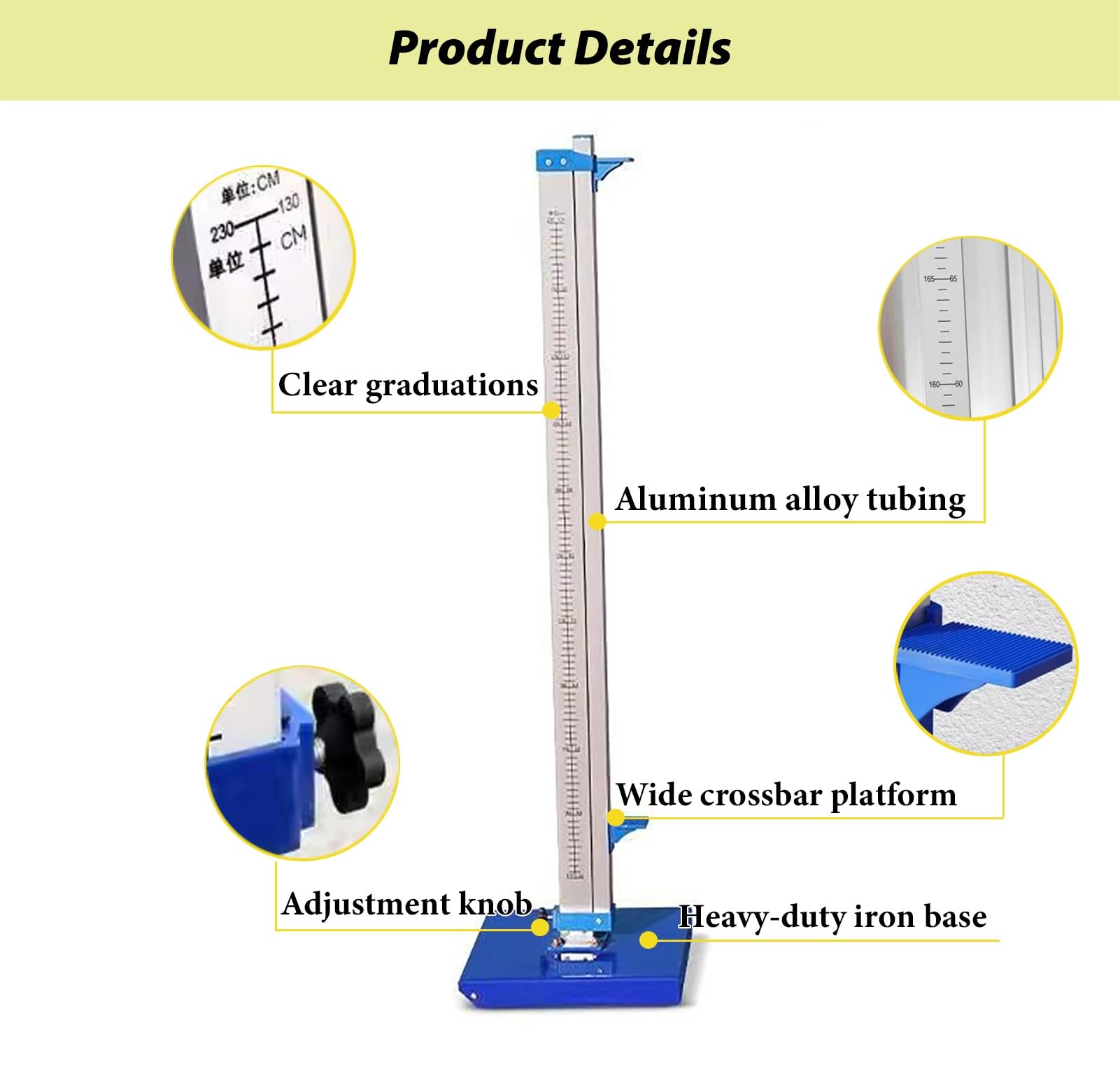 Competition Athletic High Jump Standards, soporte de entrenamiento de salto resistente con base, probador de pista esencial para la escuela secundaria