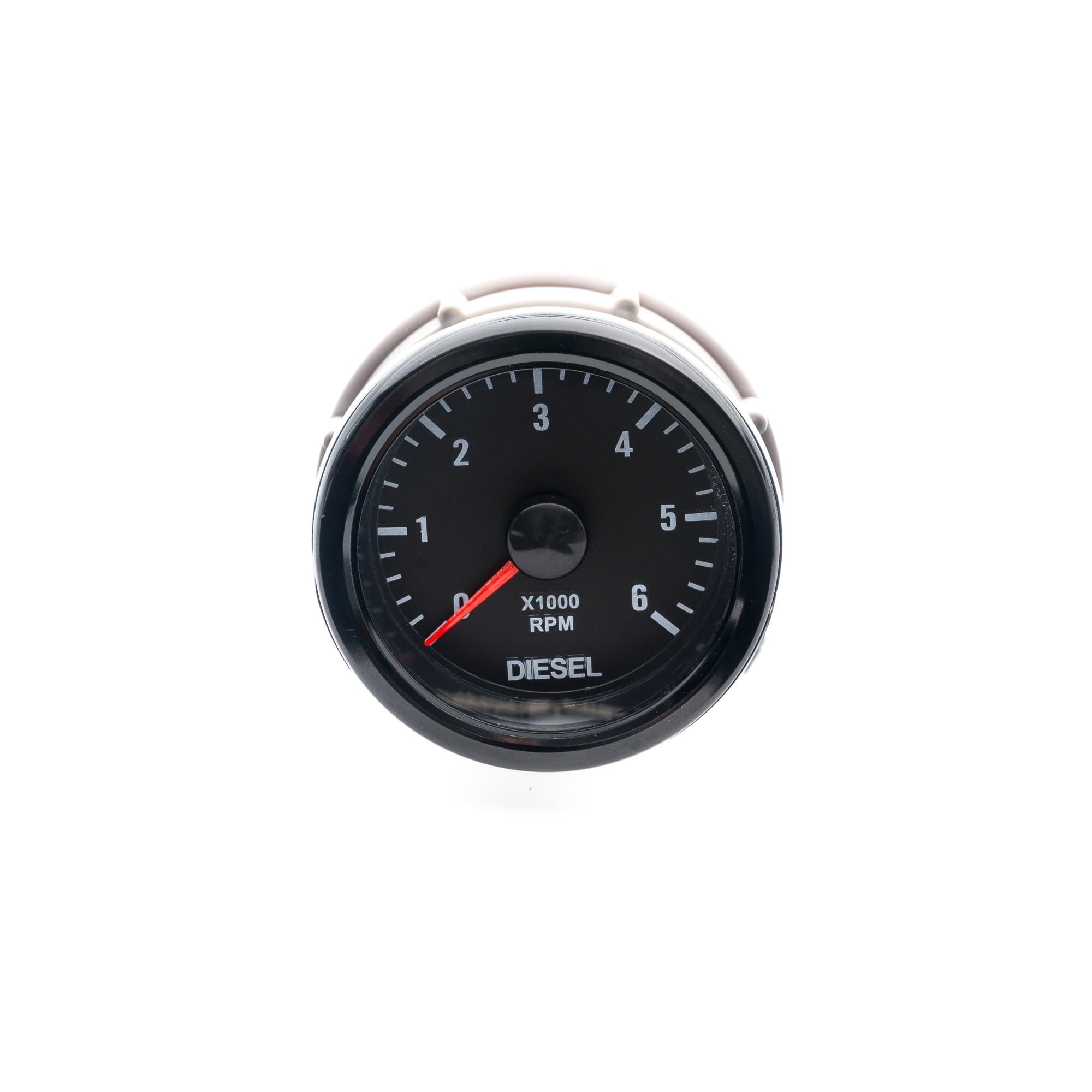 JOM Car Parts & Car Hifi GmbH 21125V-2 Manomètre, Compte-Tours Diesel, 0~6.000RPM, Couleur : Noir, Ø52mm