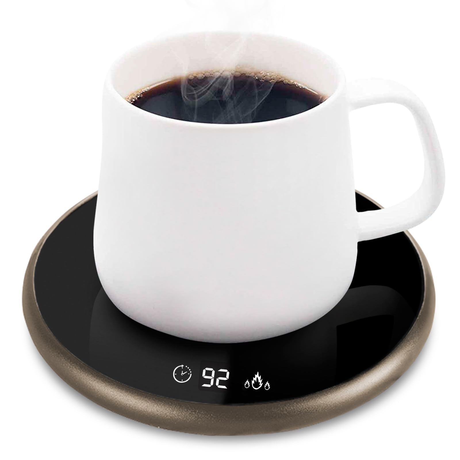 Coffee Mug Warmer, Electric Smart Beverage Mug Warmer Cup Warmer with Touch Tech & LED Backlit Display
