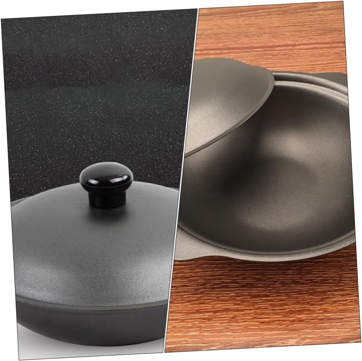 1pc Cast Iron Casserole Yellow Braised Chicken Rice Pot Energy Saving Fast Heating Ergonomic Design for Family Meals and Outdoor Cooking