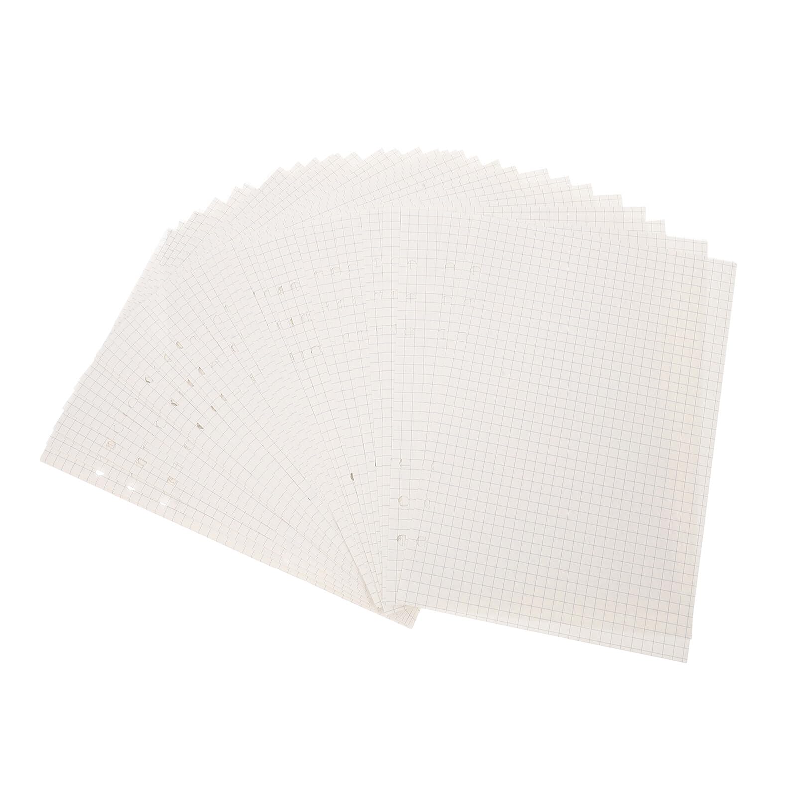 225 pièces Recharge Papier Quadrillé Pages Loose Leaf pour Agenda et Carnet Inserts Papier Perforés pour Gestion Quotidienne et Prise de Notes Organisée