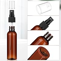 Vista 4 de Nuogo Paquete de 90 mini botellas de plástico de 4 onzas, reutilizables, tamaño de viaje, perfume, recargable, rociador de niebla, botella vacía