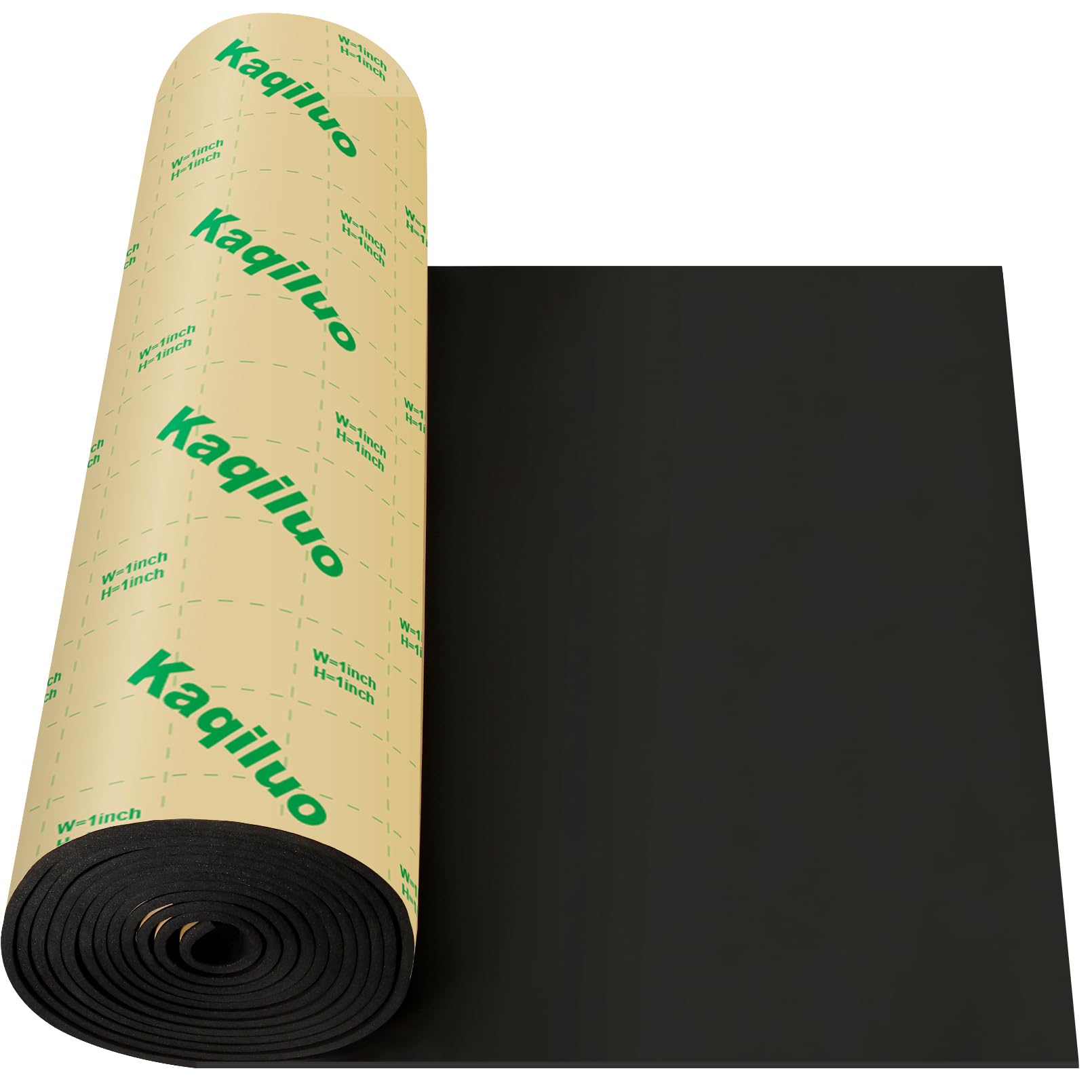 Self-Adhesive Sound Insulation Acoustic Foam,73.2sqft x 0.4in Thick,50+kg/m³ ,Sound Proof Padding,Fire,Water Resistant ,Thermal Insulation,Cold Proof Acoustic Treatment Foam