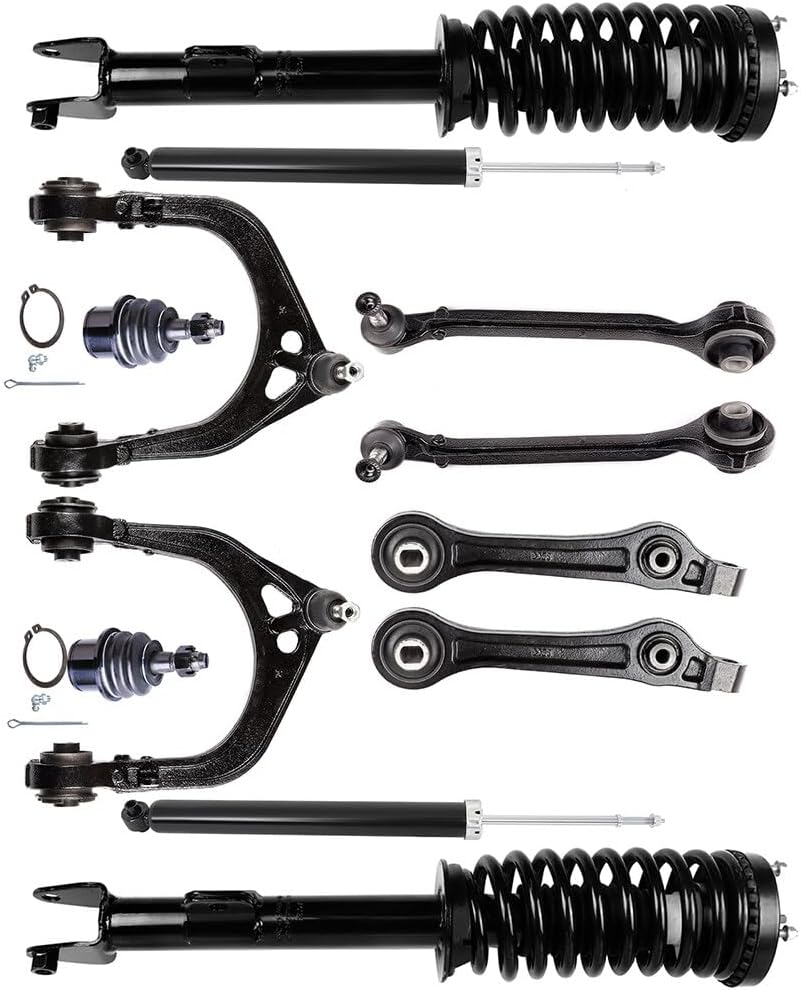 ASAPE Shock Absorber Kit 12 Pcs Ball Joint Control Arm and Ball Joint Assembly Front Complete Struts Assembly Rear Shock Absorber Fit for Dodge Magnum SXT Wagon 4-Door 2005-2008