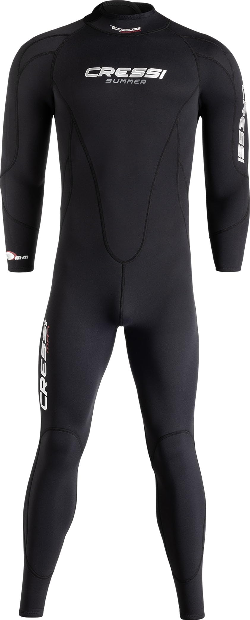 CRESSI dal 1946 - Summer 2.5 mm Man muta uomo intera in neoprene premium high stretch per snorkeling subacquea nuoto surf e acque temperate con collo stagno e Aquastop