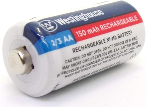 Miniatura 3 de 4 baterías Westinghouse 23 AA Ni-Mh recargables 1.2 V Volt 150 mAh reutilizables cargables por JL Missouri Parts