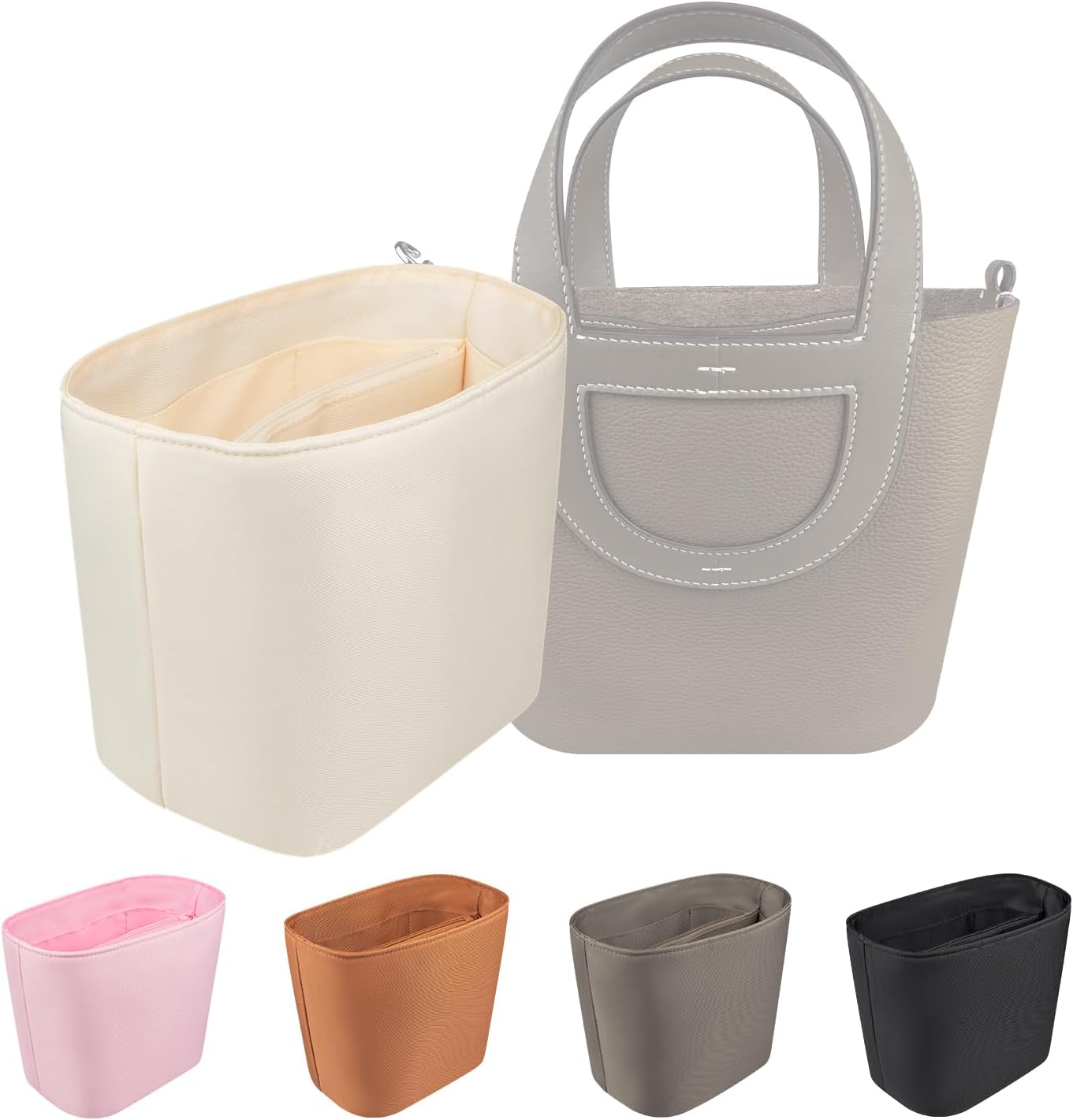 Organizer Insert for In The Loop 18/23, Nylon Inner Bag Organiser(Size: In The Loop 23, Color: Black)