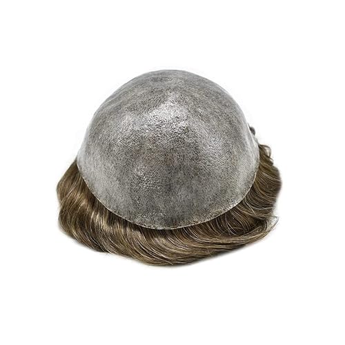 Miniatura 6 de Hair Toupee para hombres Sistema de reemplazo de pelo completo Poly pieza de pelo para hombre Toupee Durable Europeo Sistema de cabello humano