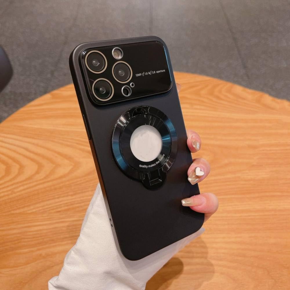 Étui de support de charge magnétique pour iPhone 11 noir rigide - 7