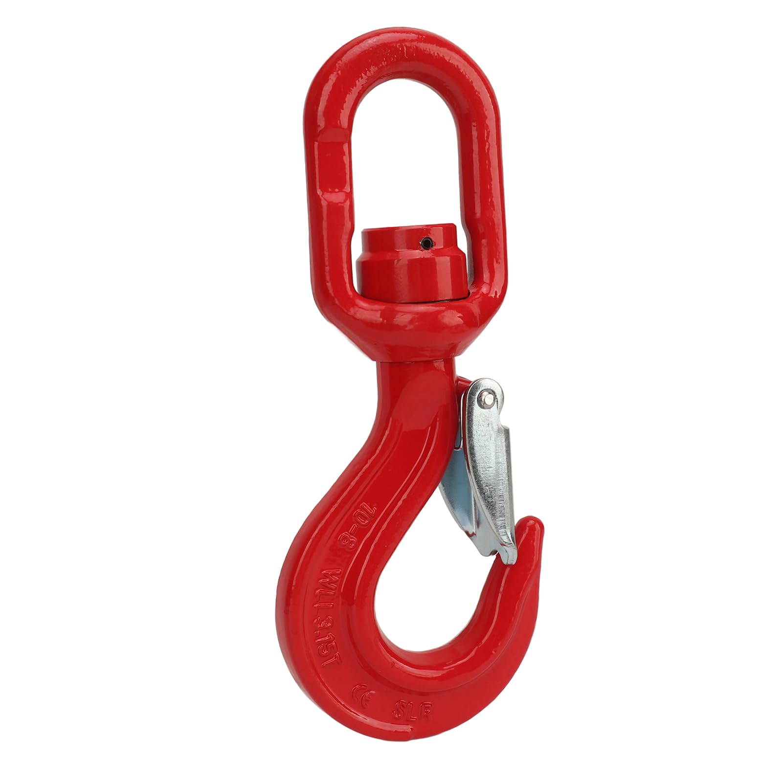 Crane Hoist Hook, 3.15 Ton Lifting Hook, Heavy Duty Alloy Steel Universal Lifting Eye Rigging Hook with Safety for Industry, Ship, Building