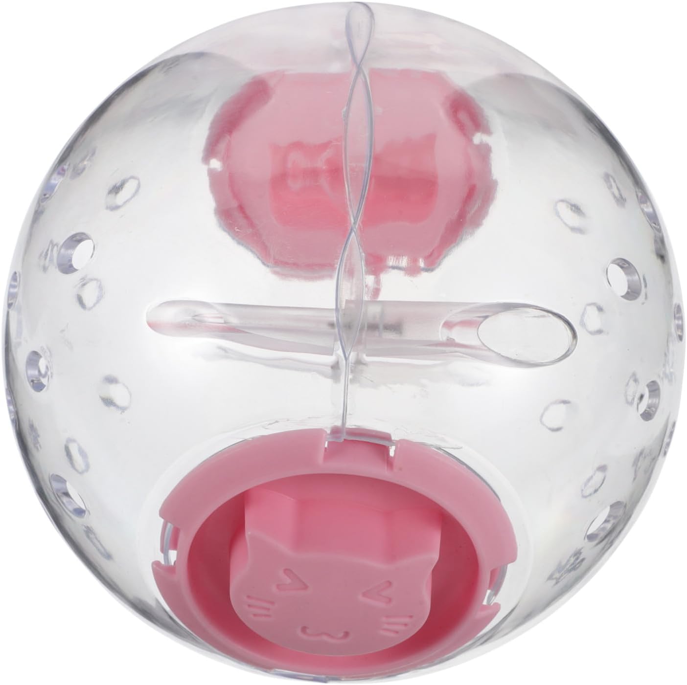 Hamster Exercise Wheel Pink Small Pet Running Ball for Cage Accessories Space-Saving Spinner Fitness and Energy Burn for Hamsters and Dwarf Pets