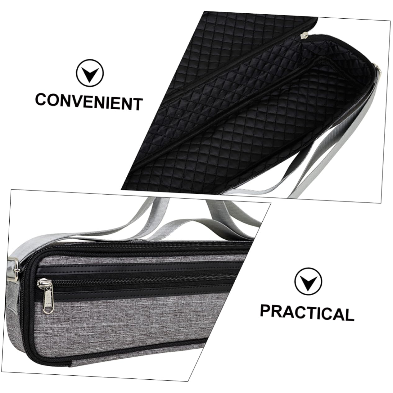 Didiseaon 1set Borsa Pratica Per Flauto Con Fodera Set Completo Per Strumenti Fiato Per Studenti e Musicisti