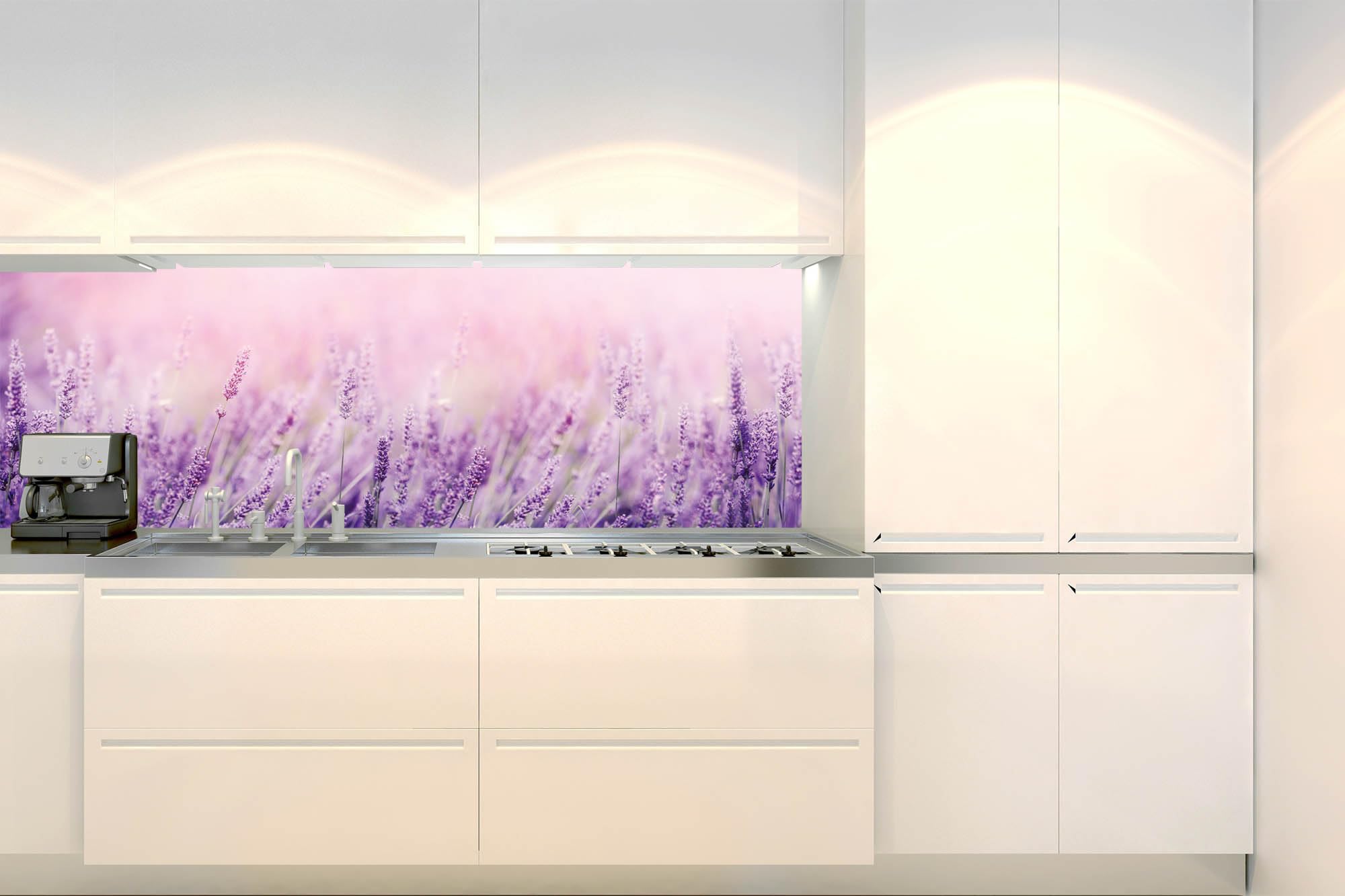DIMEX LINE Self-Adhesive Kitchen Backsplash Film Lavender 180.01 cm × 60.00 cm | Adhesive Foil - Decorative Foil - Splash Guard for Kitchen | Made in EU