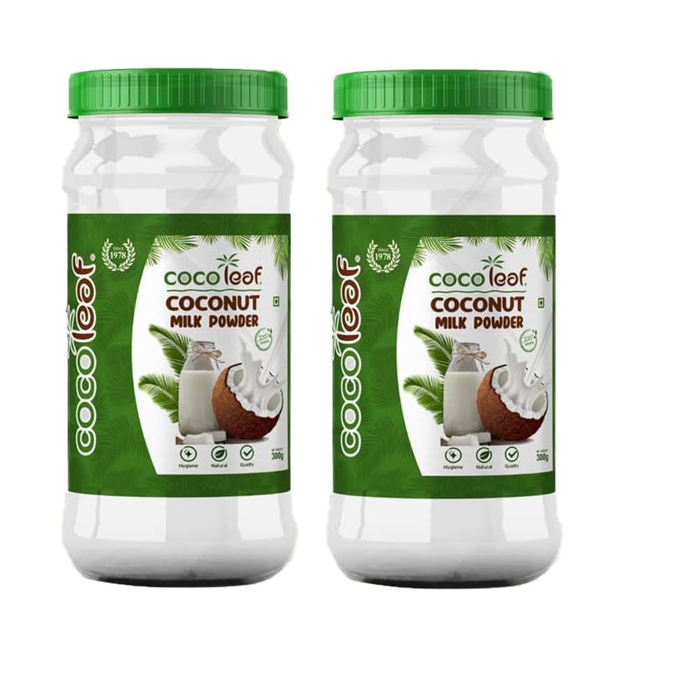 COCOLEAF Coconut Milk Powder,Nariyal Milk Powder, Dried Instant Coconut Milk (Nariyal), Coconut Cream Powder 300g Each (Pack of 2) (B0CQ25PKLC) Amazon Price History, Amazon Price Tracker