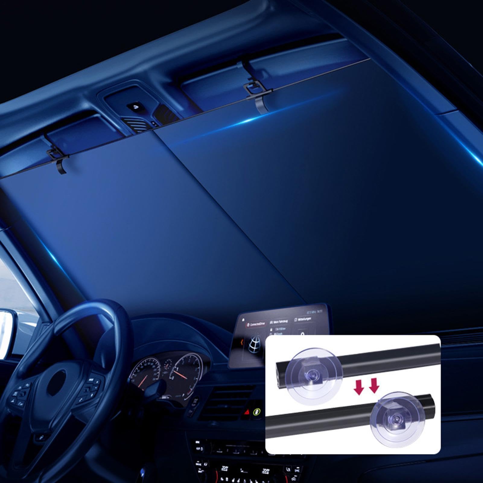 Bloqueador Solar para Parabrisas de Coche - Cortinas enrollables