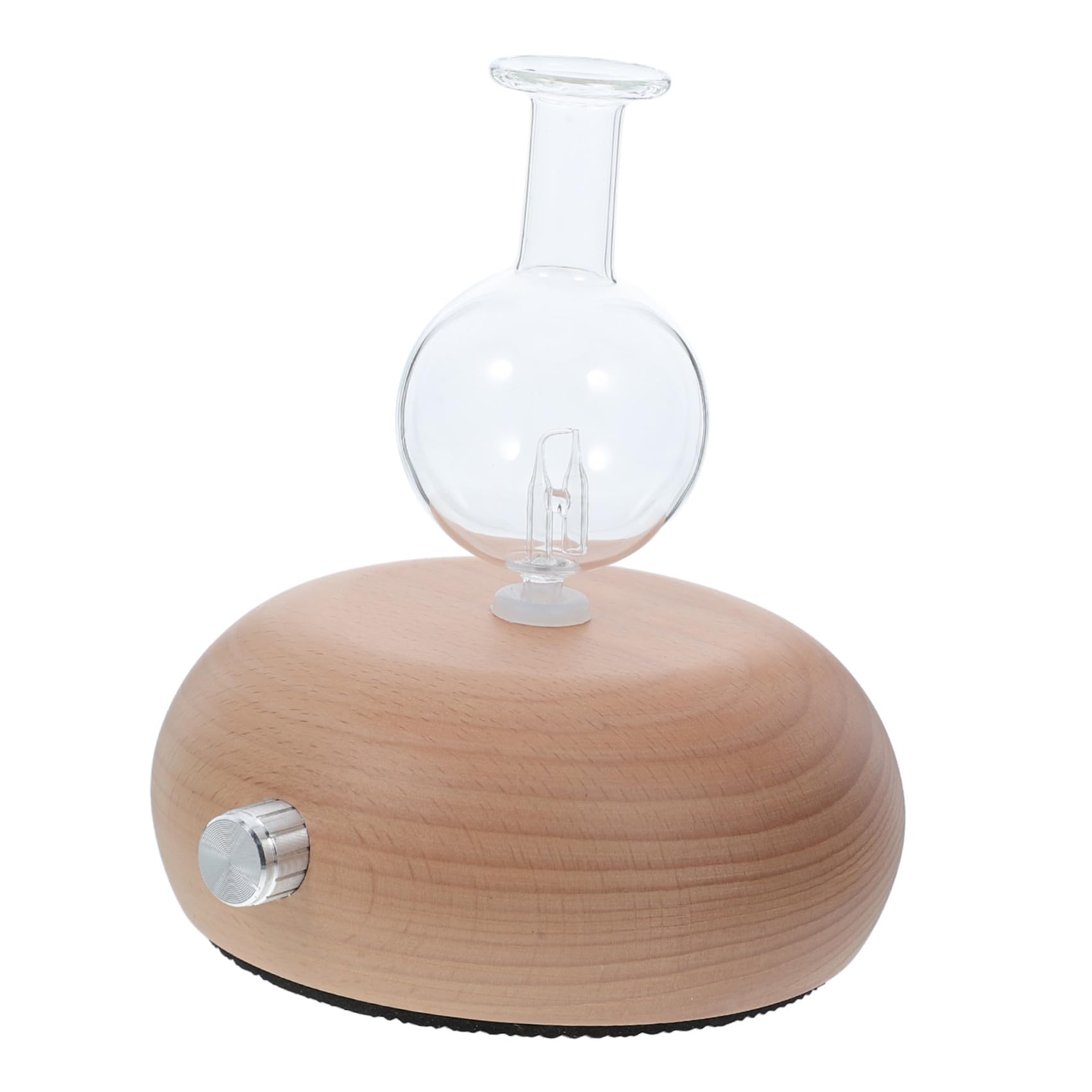 Uonlytech Difusor de Niebla de Aromaterapia Aceites para con Esenciales Botella de Vidrio Base de Madera, Ajuste Purificador de Aire Varios Estilos y para Escritorio y Varios Estilos