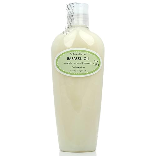 8 oz babassu orgánico Aceite 100% puro prensado en frío para la piel Hidratante de pelo