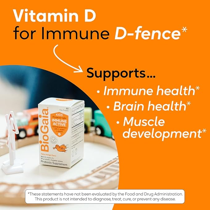 BioGaia Immune Active Kids Probiotic + Vitamin D 60 Tabletas miniatura 4