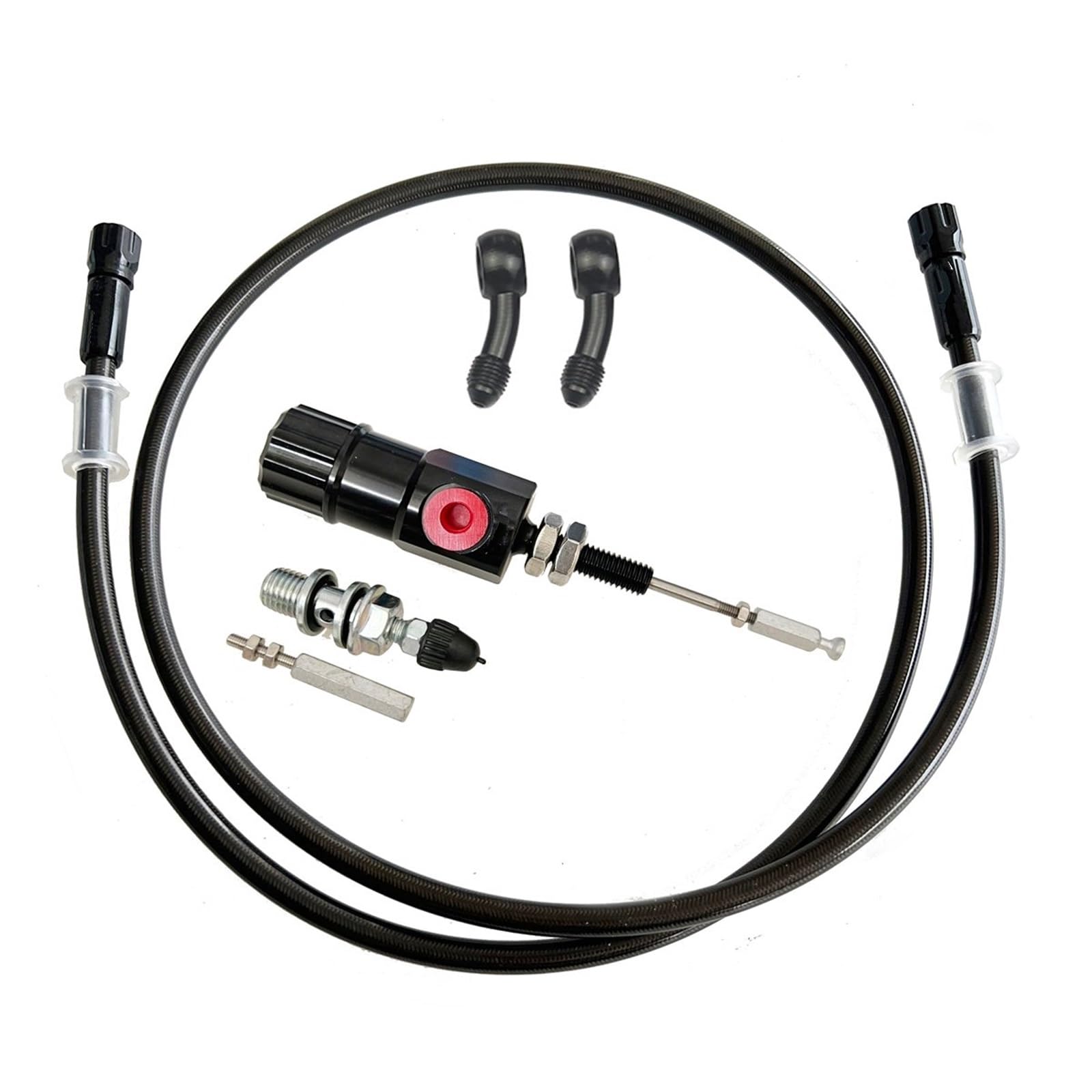 Iukmr Only Hose Pump Motorcycle Clutch Brake Lever 14Mm Piston Motorcycle Hydraulic Clutch Kit Brake Master Cylinder 1200Mm Hose(Only Hose Pump)