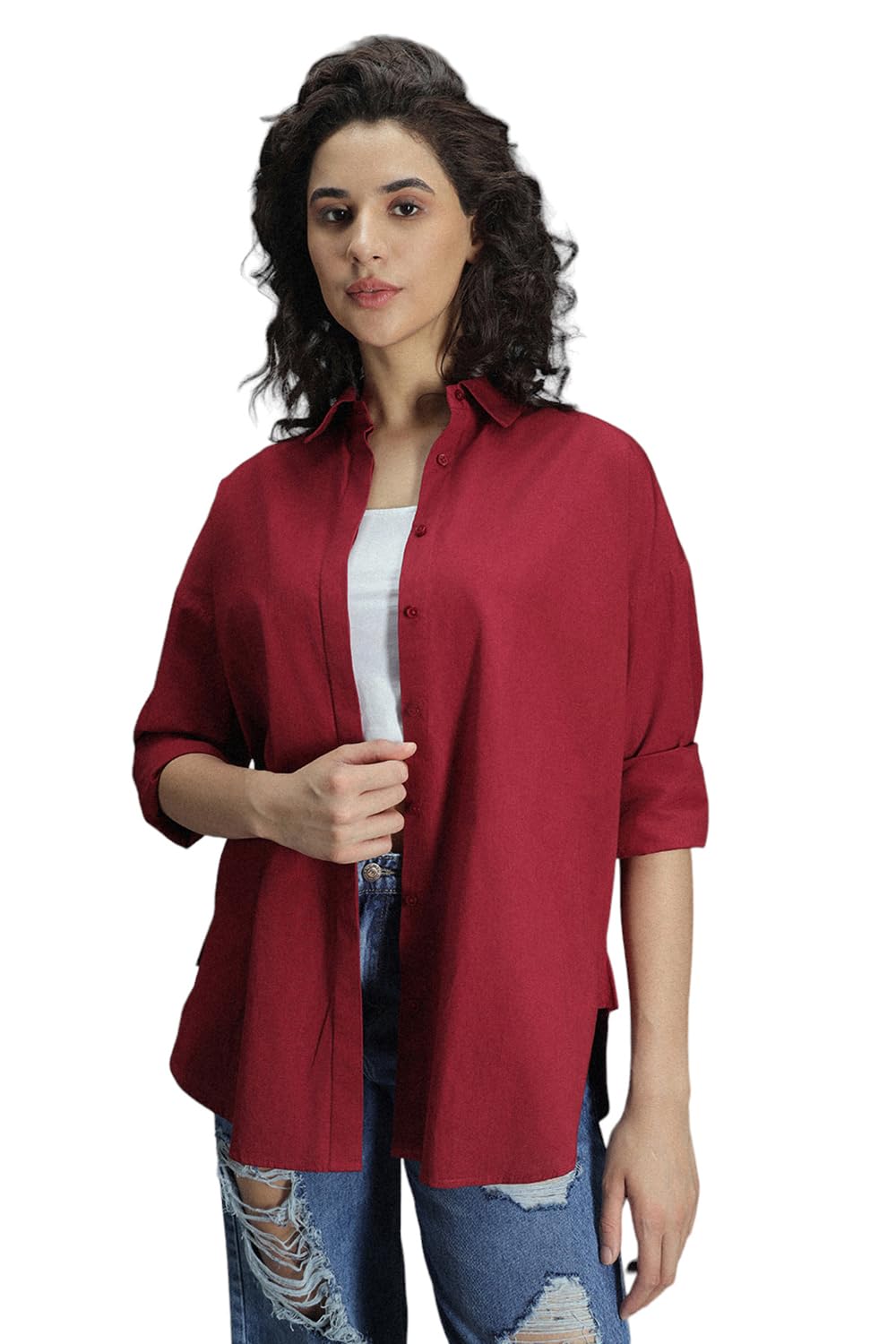 high star Women's Cotton Oversized Fit Shirt-picture-14