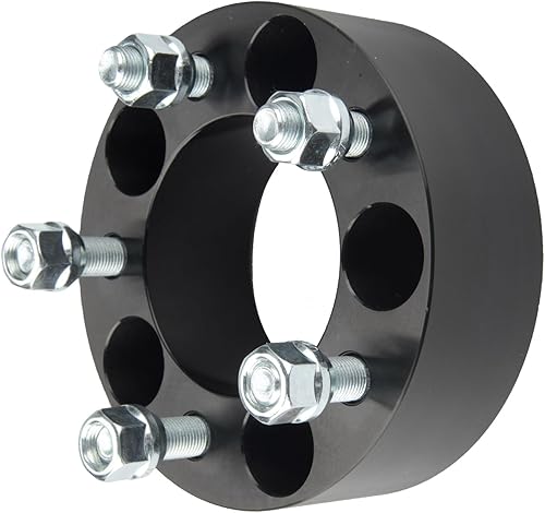 Vista 75 de KAX Espaciadores de rueda de 0.236 x 5.315 in, espaciadores de rueda centrados de 2 pulgadas y 6 lengüetas para F-15-0, Expedition, Mark LT, Negro