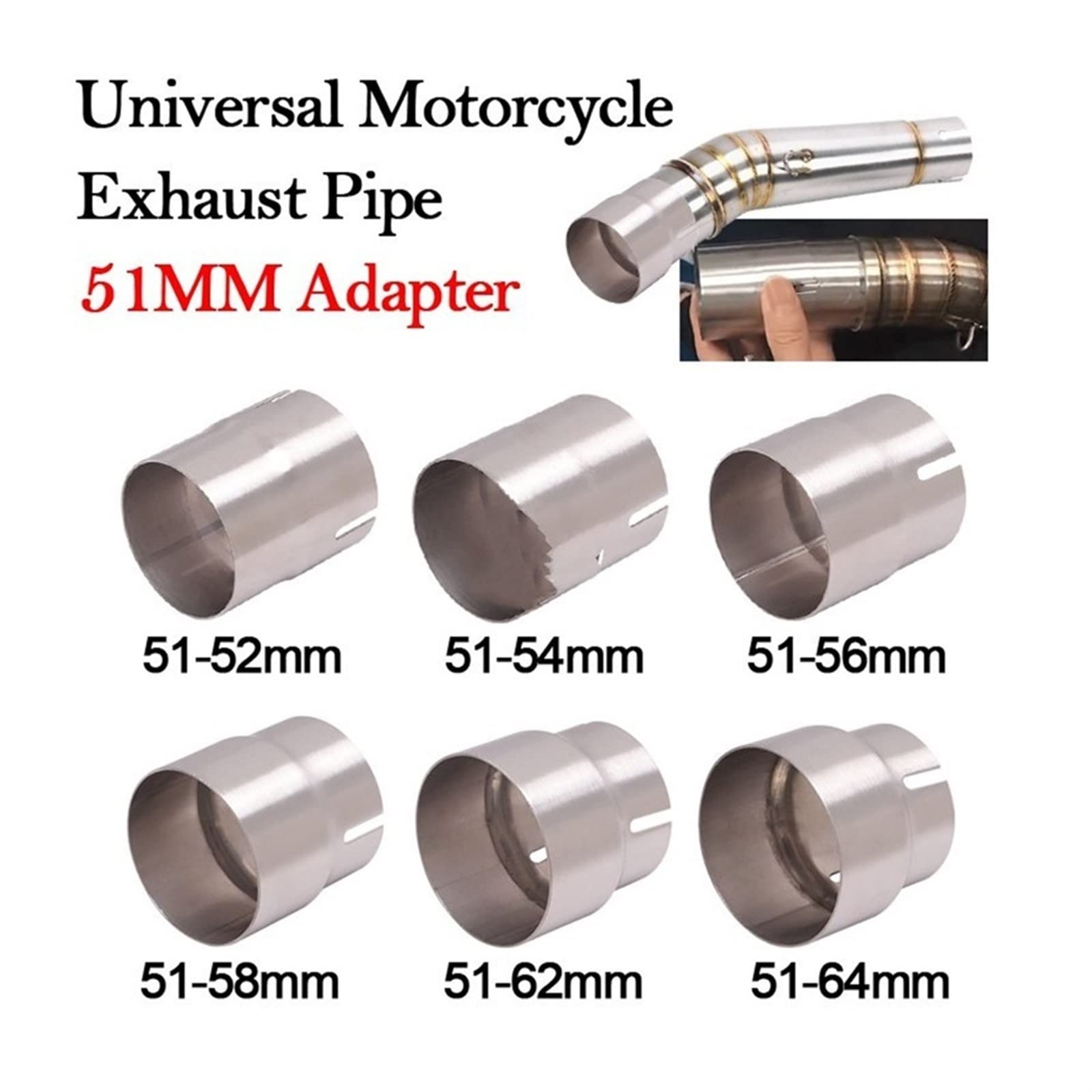 Silencieux Voiture Voiture Tuyau Universel En Acier Inoxydable Adaptateur Droit Réducteur Voiture Moto Silencieux D'échappement Pipeline Tuyau Soudé Queue Gorge ( Taille : 45mm-51mm Tuyau Acier Inox Universel Silencieux Voiture Voiture Tuyau Universel En Acier Inoxydable Adaptateur Droit Réducteur Voiture Moto Silencieux D'échappement Pipeline Tuyau Soudé Queue Gorge ( Taille : 45mm-51mm Tuyau Acier Inox Universel