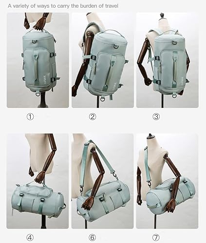 Miniatura 3 de Bolsa de viaje de gran capacidad bolsa de viaje multifunción de separación en seco y húmedo bolsa de lona plegable ligera impermeable bolsas de