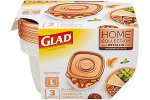 GladWare Home Tall Entree Food Storage Containers, Take Along Your Meals on the Go