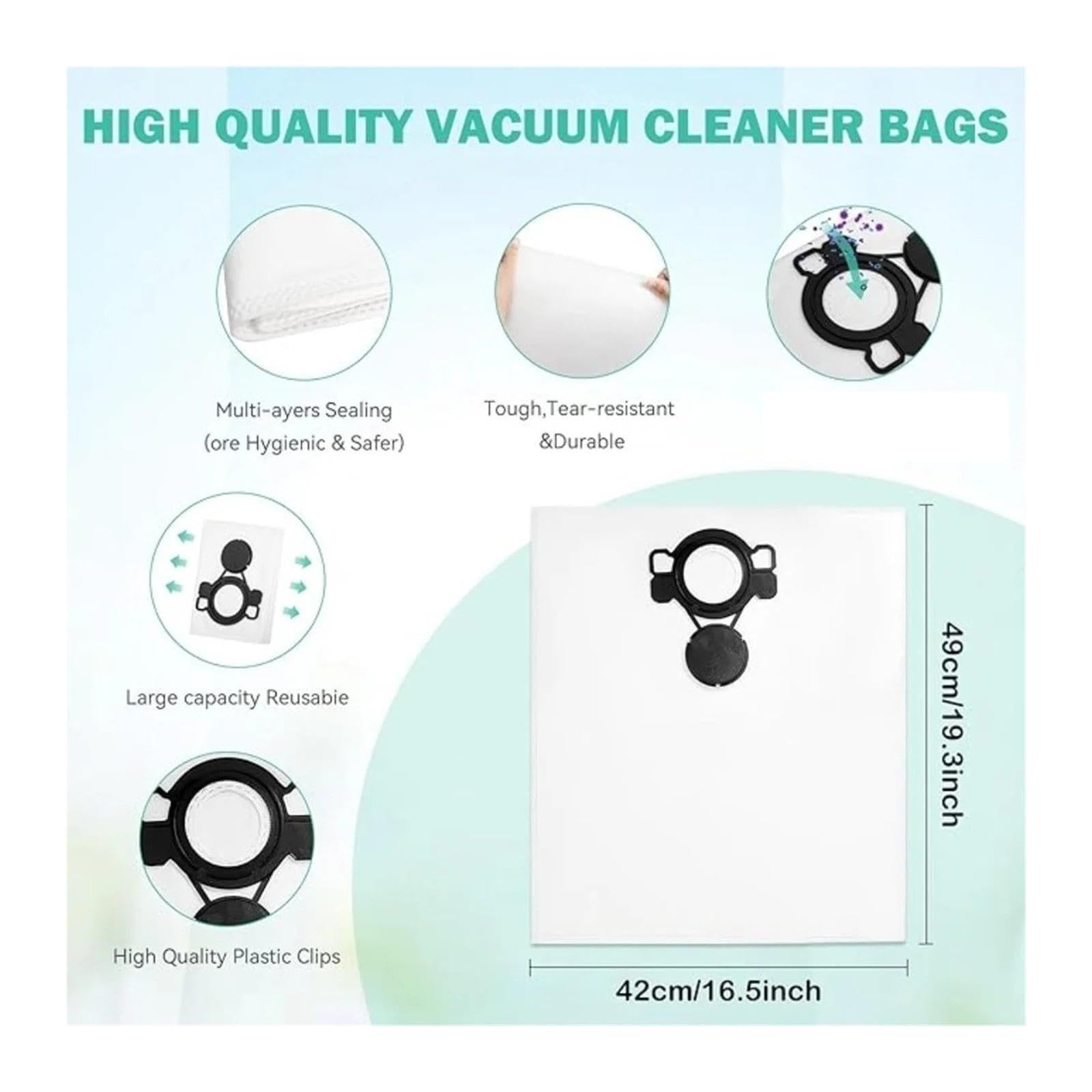Bolsas de aspiradora, compatibles con Makita,