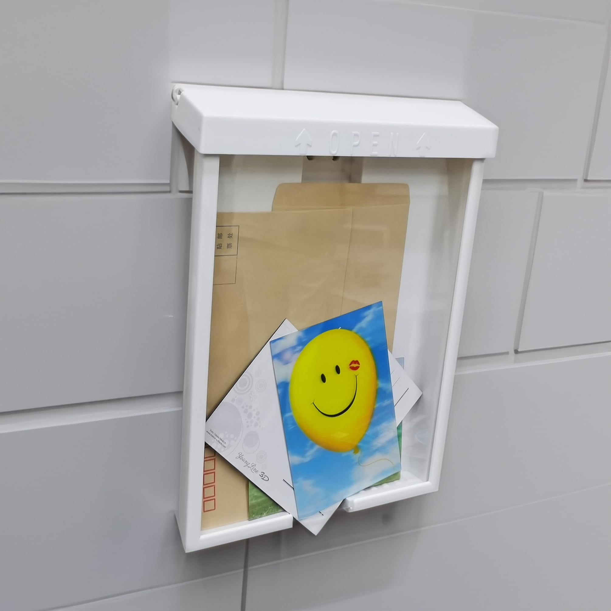 Fixturedisplays 8.5X11 Inches Indoor/Outdoor Literature Holder Listing Info Leaflet Pamphlet Wall Mount Pole Mount Ready Clear Front 15701-NPF
