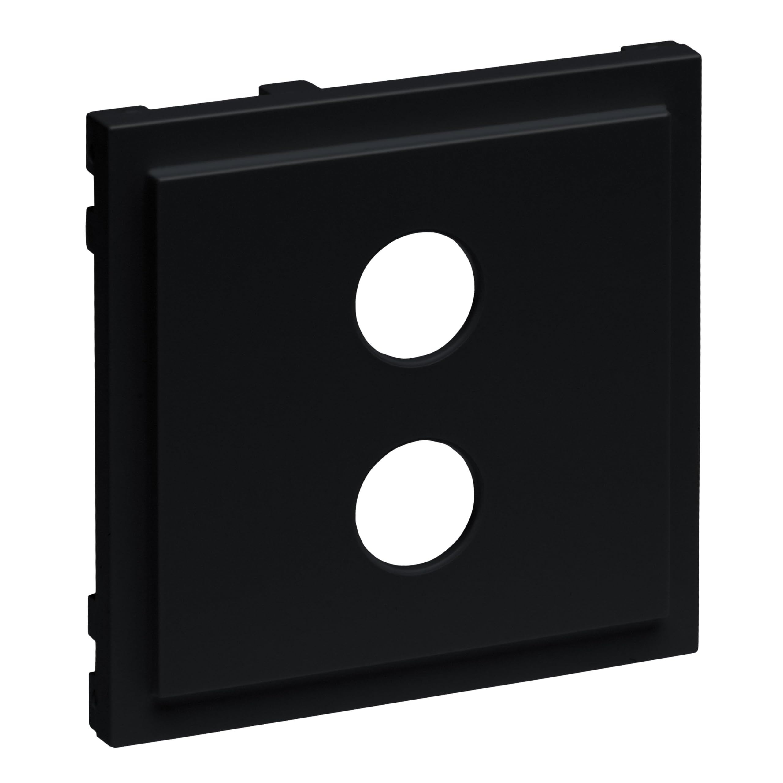 LEGRAND, Seano 765378 Cover for Loudspeaker Junction Box 1-Gang 4 mm Sockets Painted Black