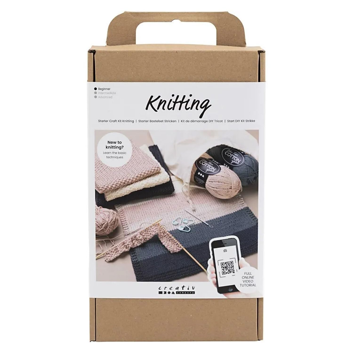CREATIV DISCOUNT Starter Bastelset Stricken - DIY Set