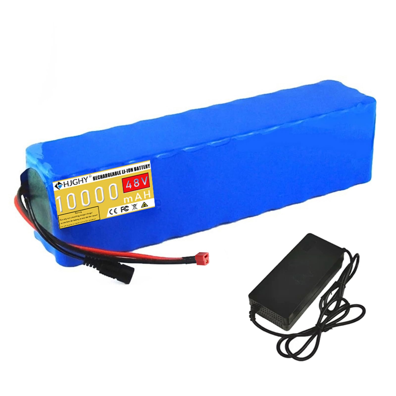 48 V, 10 Ah, 20 Ah, 30 Ah, akumulator litowy, 48 V, akumulator litowo-jonowy, zapasowe akumulatory PCW do silników 250 W-1500 W, z ładowarką do silników skuterowych