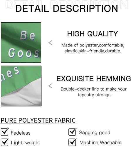 Miniatura 5 de Conank Tapiz de ganso blanco divertido y lindo con meme de pato, póster para dormitorio universitario, apartamento, sala de estar, dormitorio,