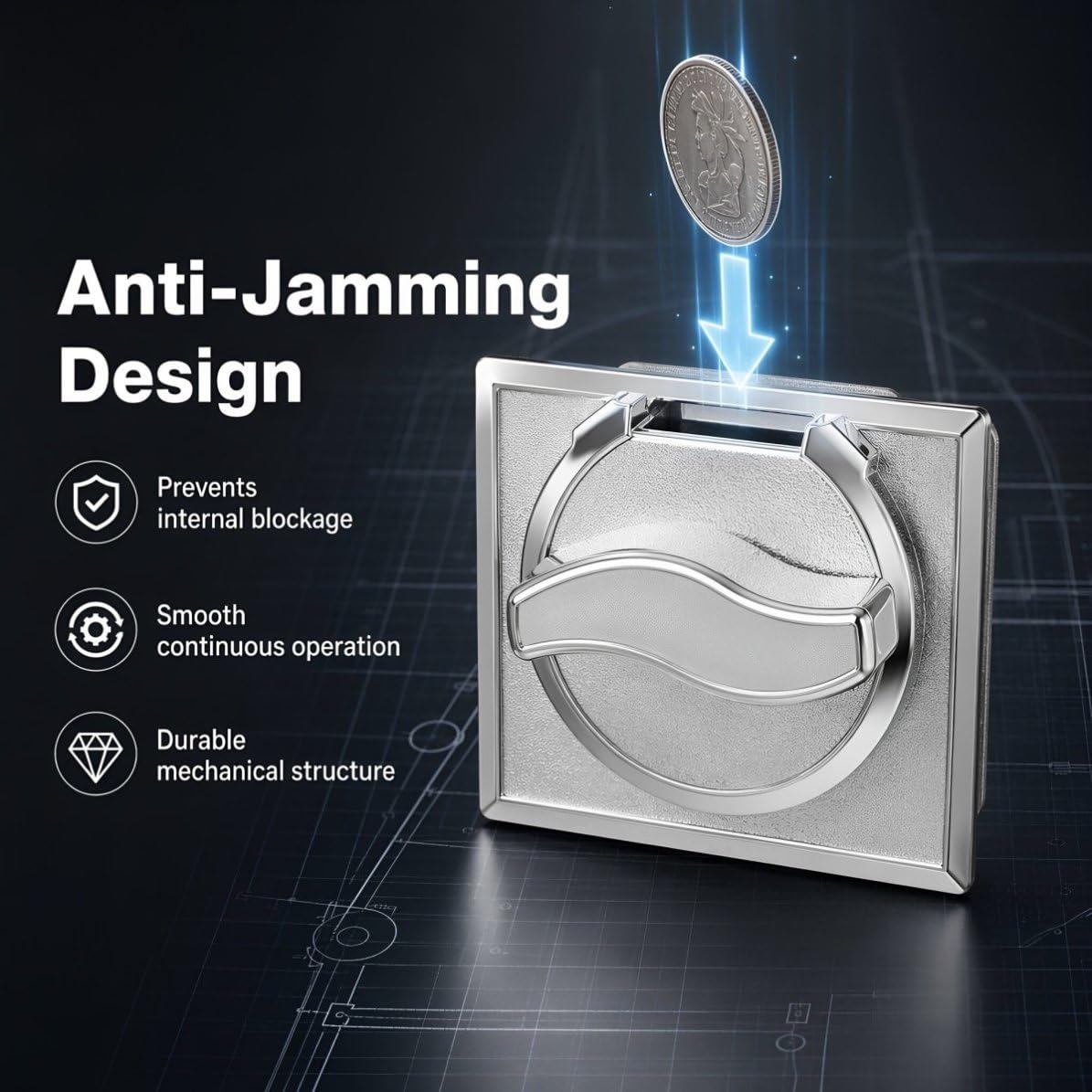 Gadpiparty Mécanisme de Monnayeur pour Machine à Capsules, Pièce 25