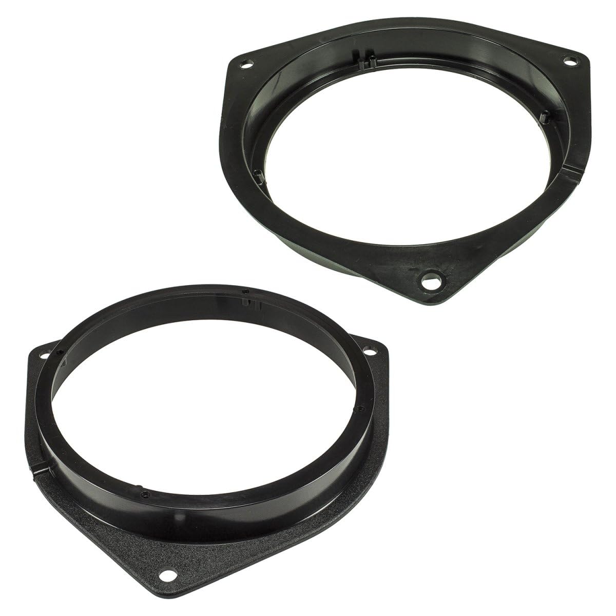 Kit Adattatori Anelli Distanziali Supporti Altoparlanti Casse Autoradio connettori per auto da 16,5 / cm 165 mm compatibile con Toyota Corolla, verso, Celica, Yaris, RAV4, Auris, IQ, Landcruiser