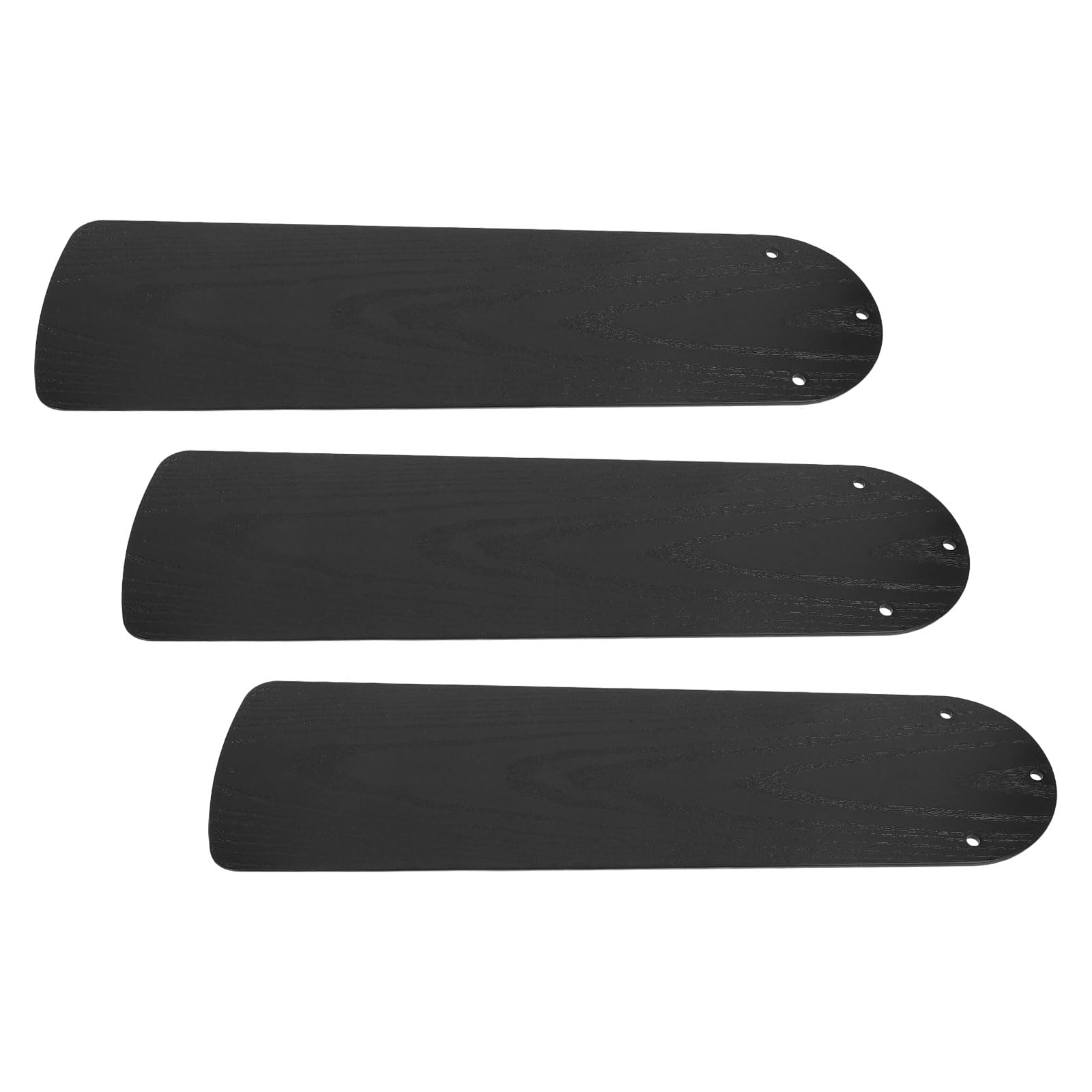 DOITOOL 3 Piezas Aspas Resistentes Intemperie Negro de Ventilador de Techo de Plástico Diseño de Veta de Madera para Oficinas y Exteriores para Oficinas y Exteriores
