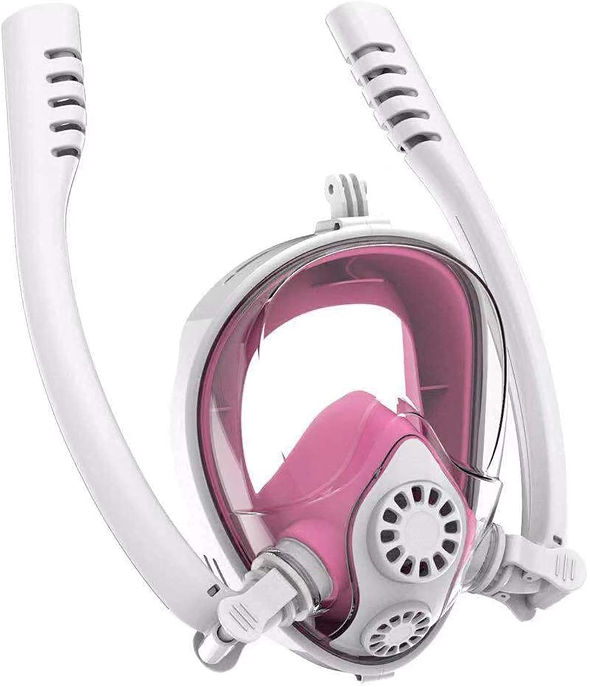 Maschere Subacquee Integrali per Lo Snorkeling, Maschere da Snorkeling, Attrezzature Anti-Appannamento E Anti-Perdita, Attrezzatura Professionale per Adulti E Bambini.（Black-S）
