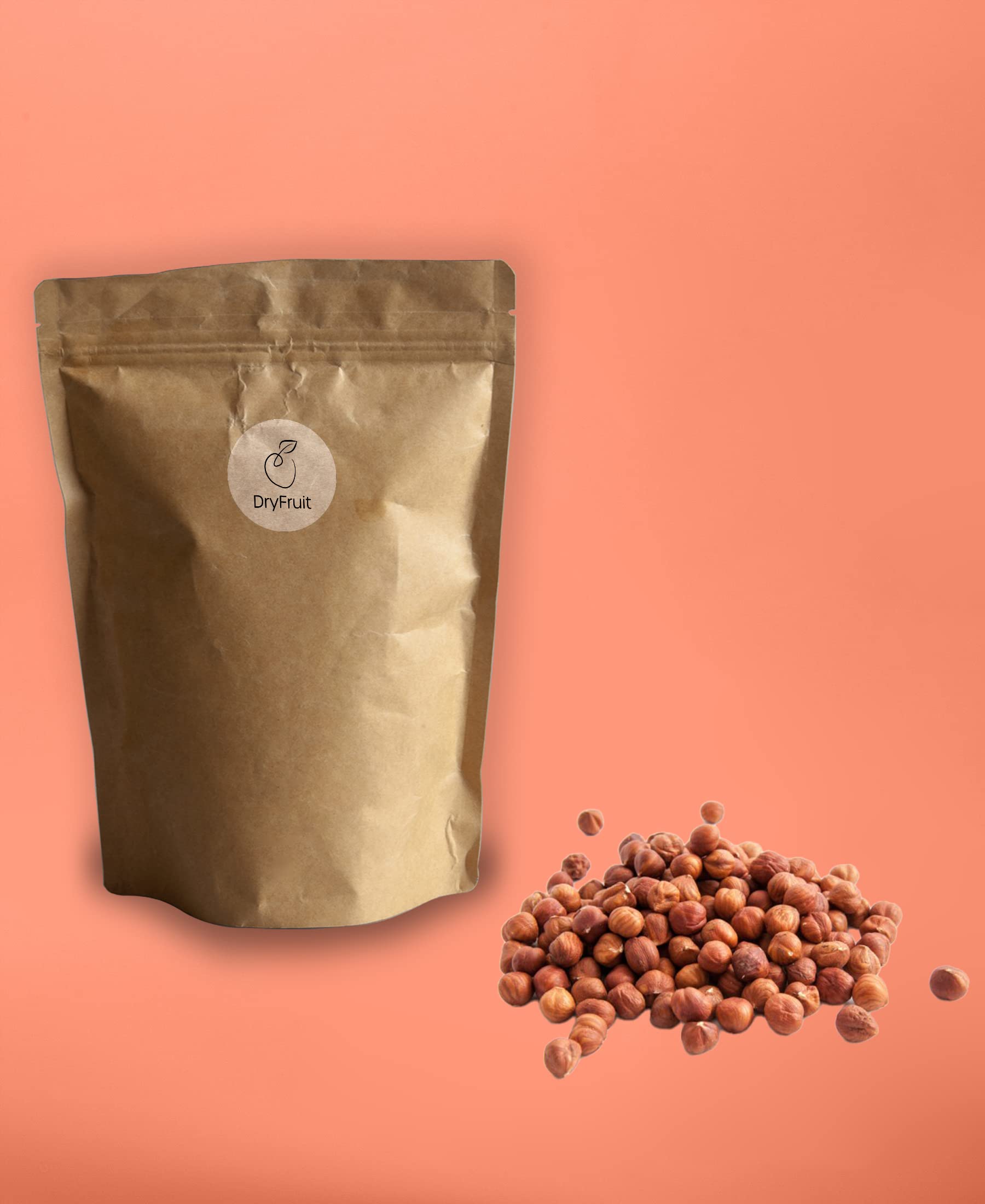 Dry-Fruit - Haselnüsse Römer 1Kg | mit Haut - unbehandelt | ungeröstet und unbehandelt | aus dem sonnigen Italien | knackig und frisch | Haselnusskerne ohne Schale